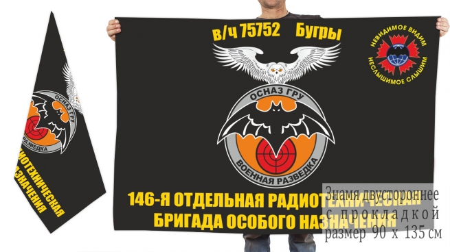 Большой флаг 146 отдельной радиотехнической бригады ОсНаз ГРУ 