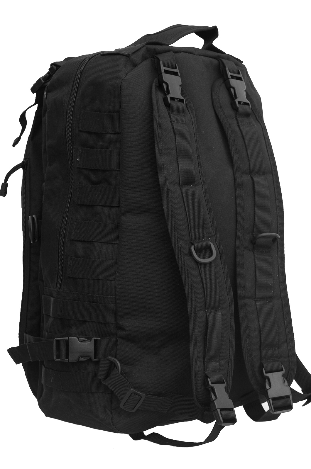 Черный эргономичный рюкзак с нашивкой Охотничий Спецназ (15-20 л) 