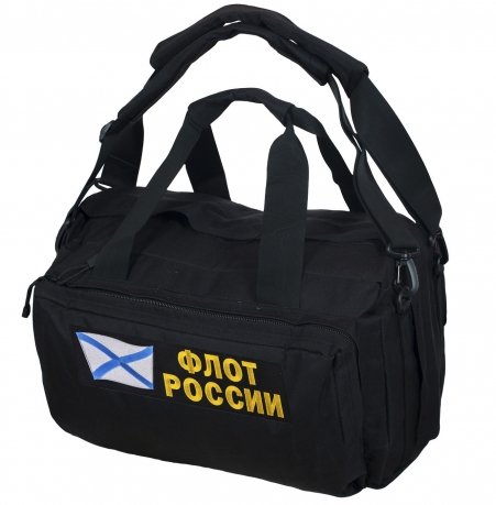 Черная заплечная сумка Флот России 