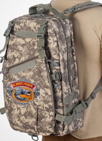 Камуфляжный рюкзак с рыбацкой фразой Эх, хвост, чешуя...(20 л) 