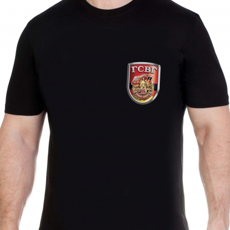 Мужская черная футболка с эмблемой ГСВГ 