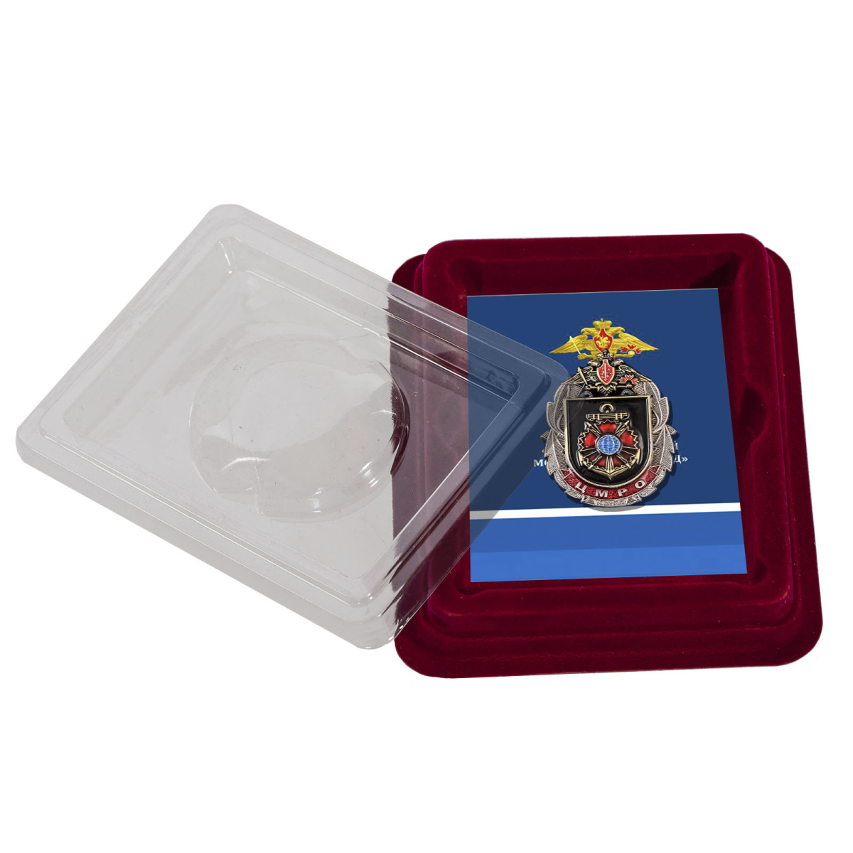 Знак 318 ЦМРО в футляре с удостоверением