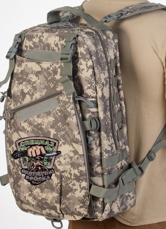 Надежный мужской рюкзак с нашивкой Охотничий Спецназ (15-20 л) 