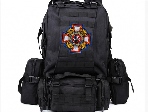 Удобный тактический рюкзак с нашивкой Потомственный Казак (35-40 л) 