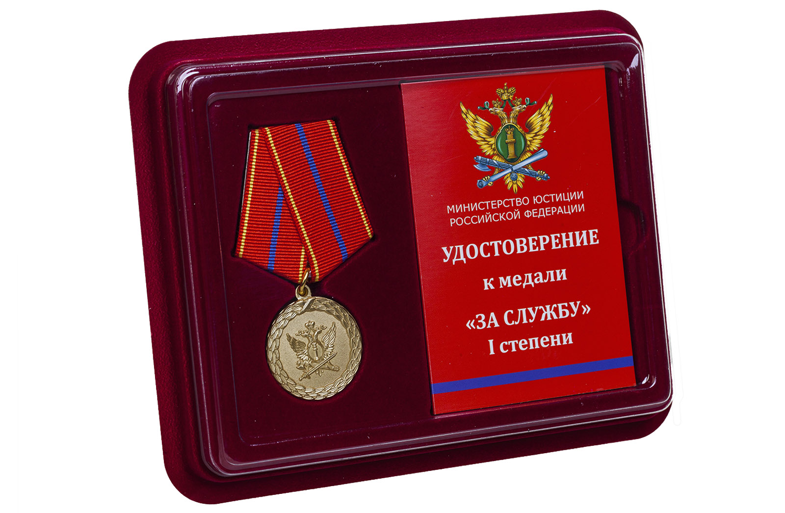 Медаль Минюст РФ "За службу" (1 степень) 