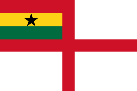 Флаг ВМС (военно-морские силы) Ганы