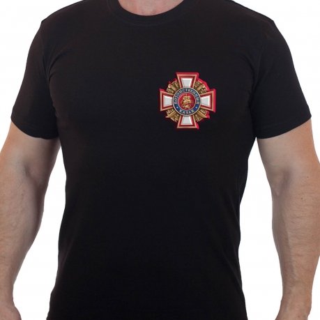Чёткая футболка с термотрансфером "Потомственный казак" 