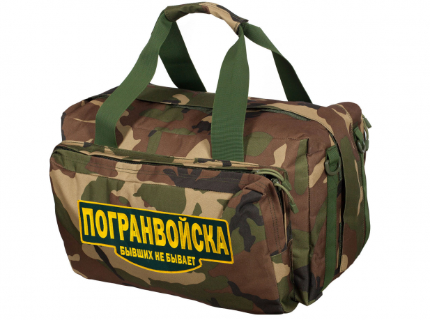 Дорожная военная сумка с нашивкой Погранвойска 