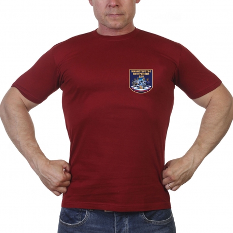 Краповая футболка с термотрансфером "Министерство Внутренних Дел" 