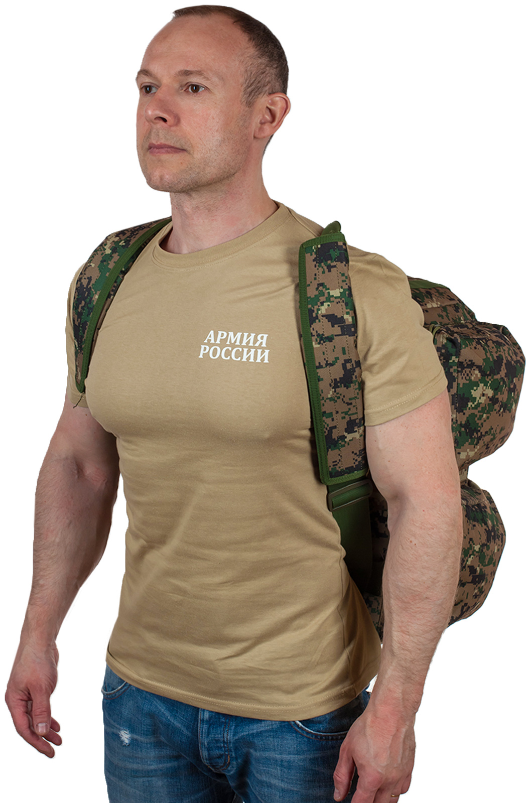 Армейская дорожная сумка с нашивкой Росгвардия 