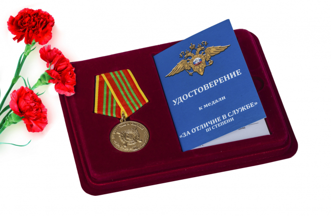 Медаль МВД РФ "За отличие в службе" 3 степени 