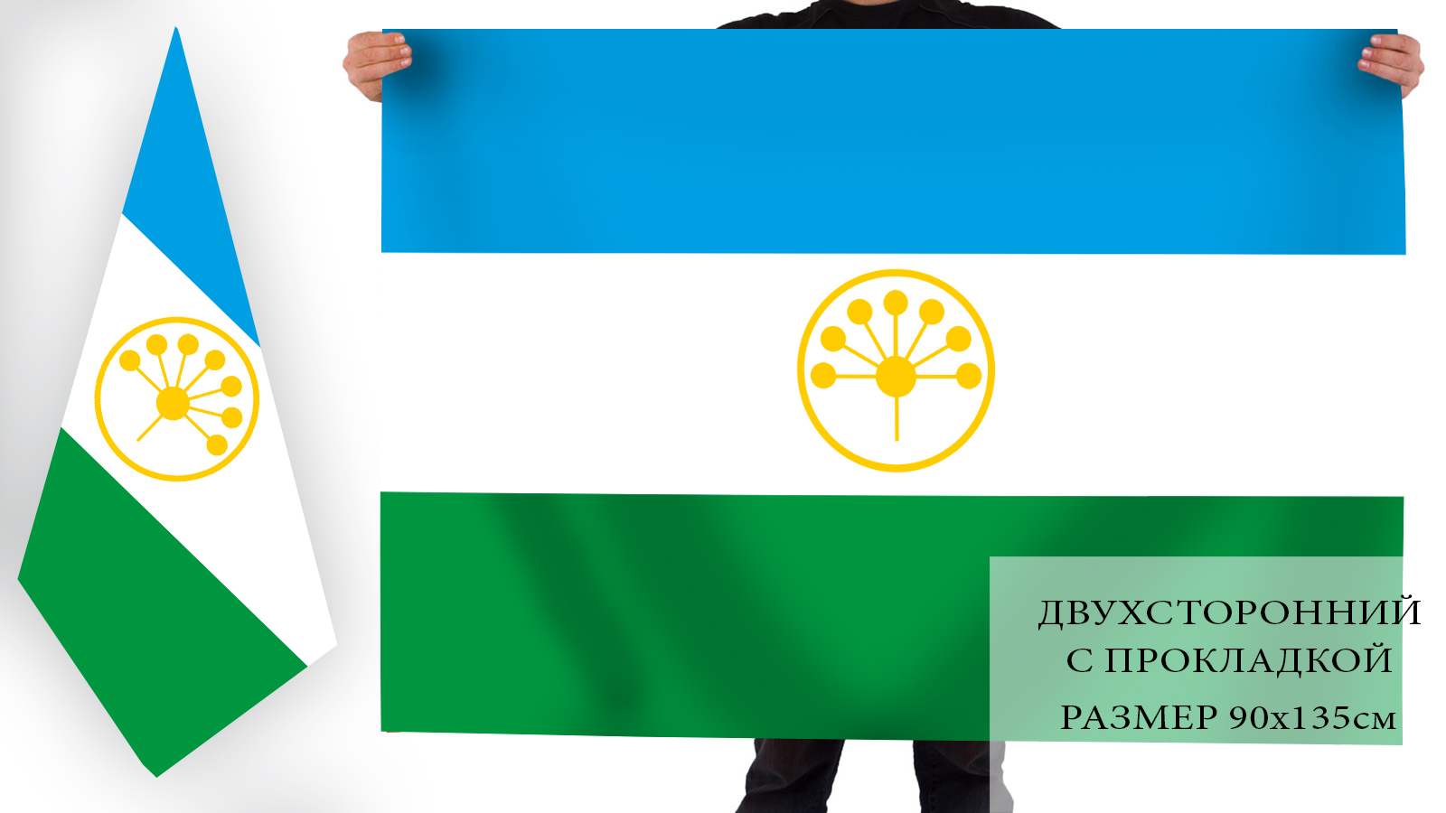 Флаг Башкортостана 
