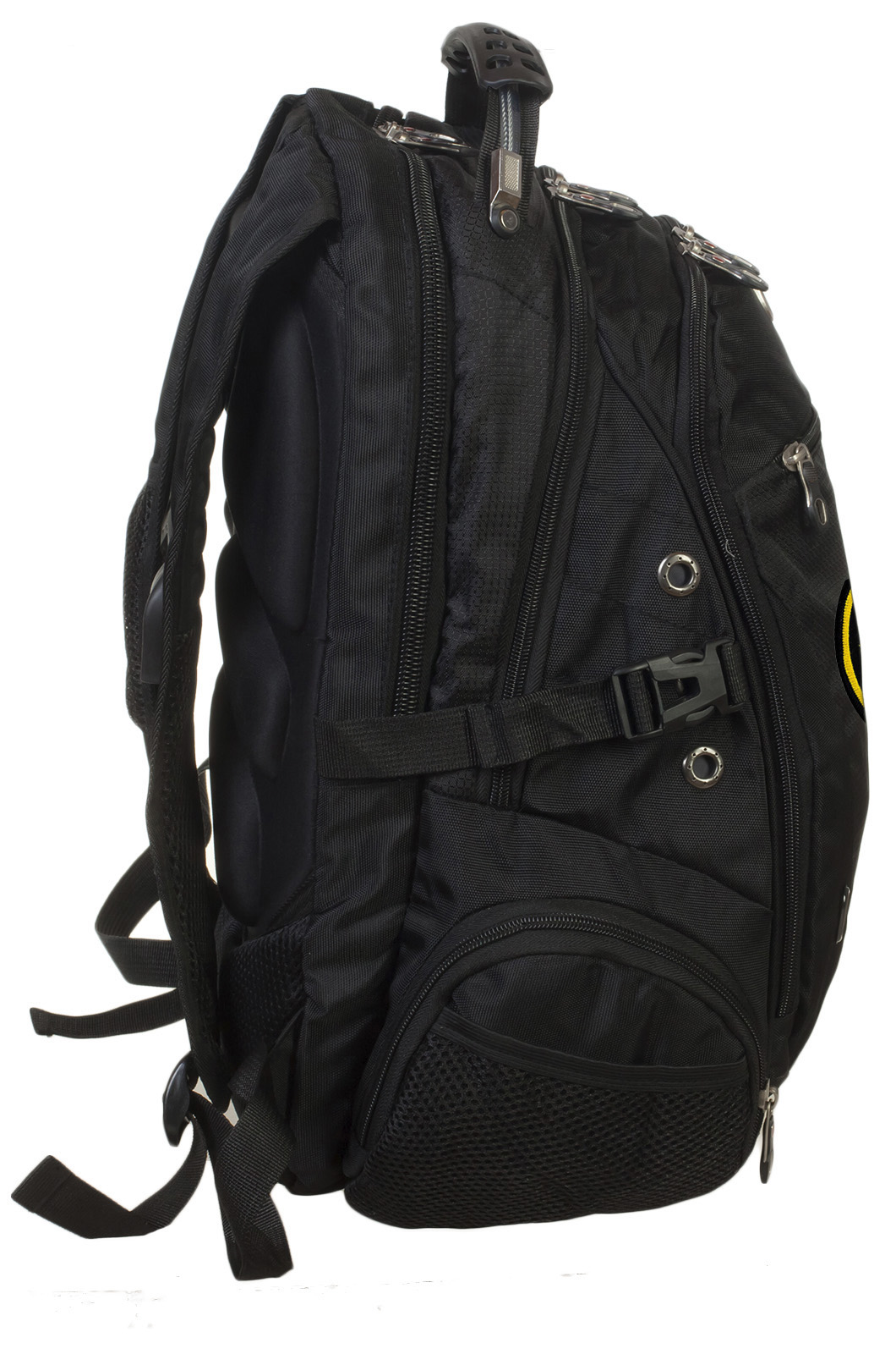 Черный городской рюкзак с нашивкой Грибных войск (29 л) 
