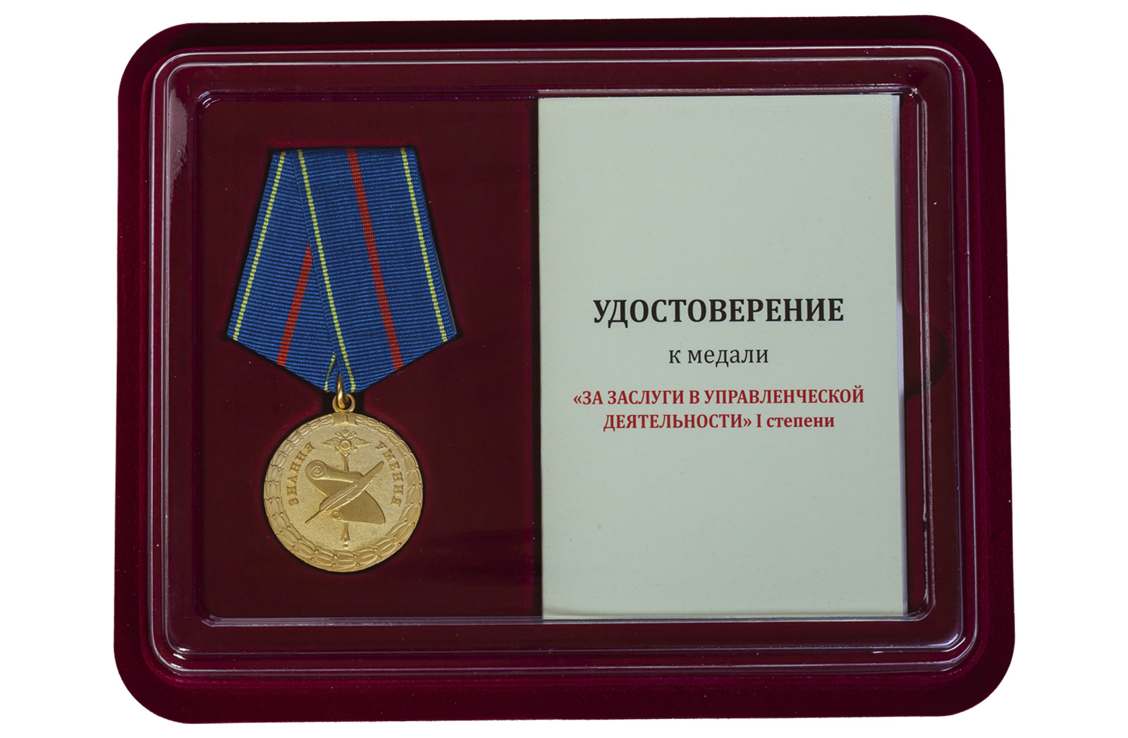 Медаль МВД РФ "За заслуги в управленческой деятельности" 1 степени 