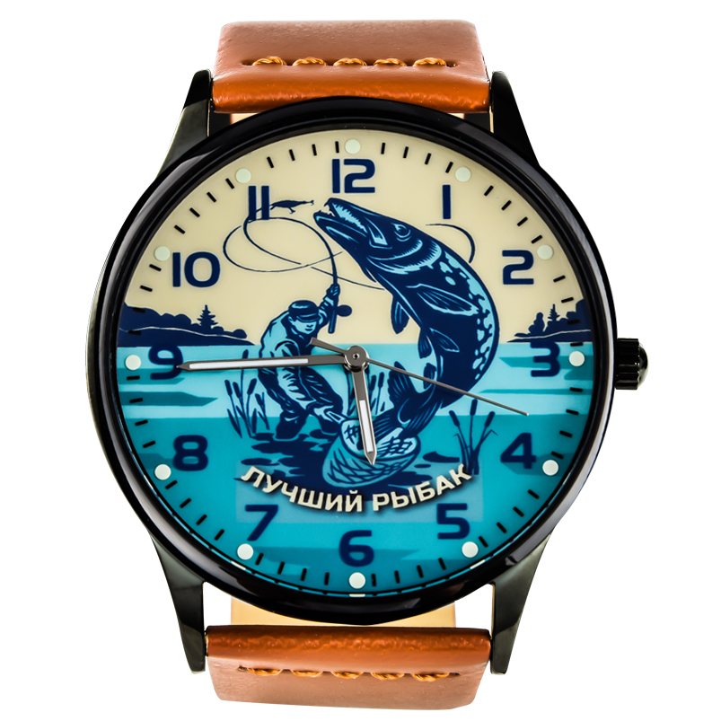 Кварцевые часы «Лучшему рыбаку» 