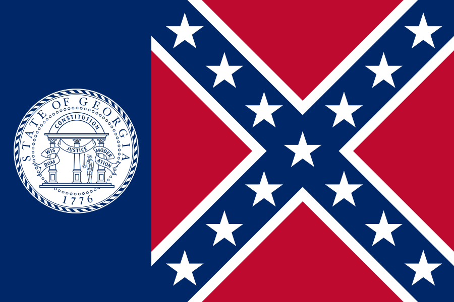 Флаг штата Джорджия (1956—2001)