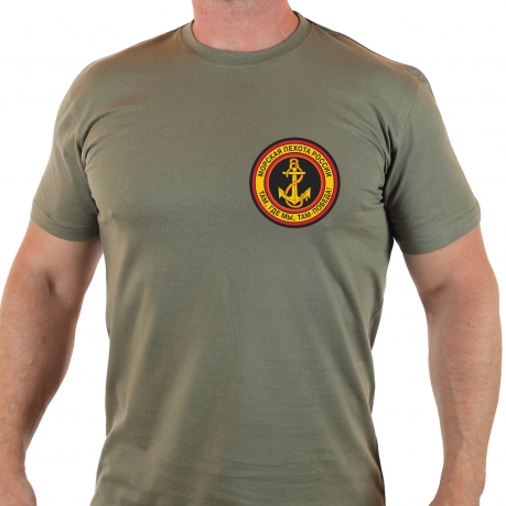 Армейская футболка с эмблемой Морской пехоты 