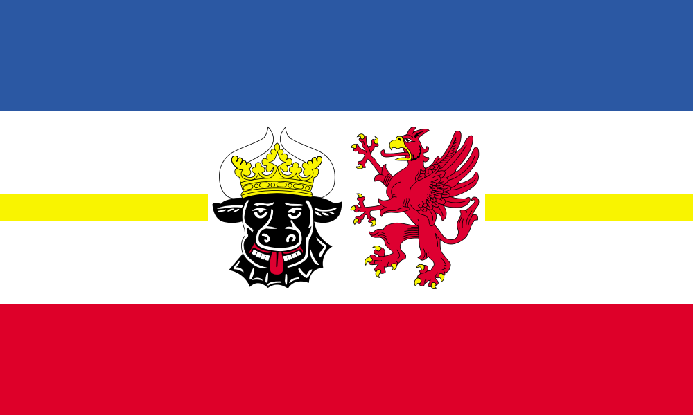 Флаг земли Мекленбург-Передняя Померания