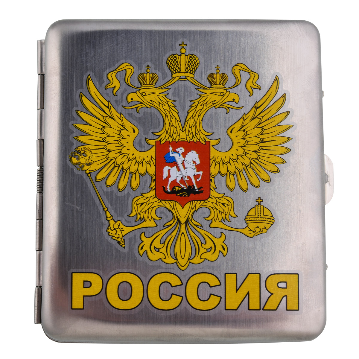 Портсигар с гербом России 