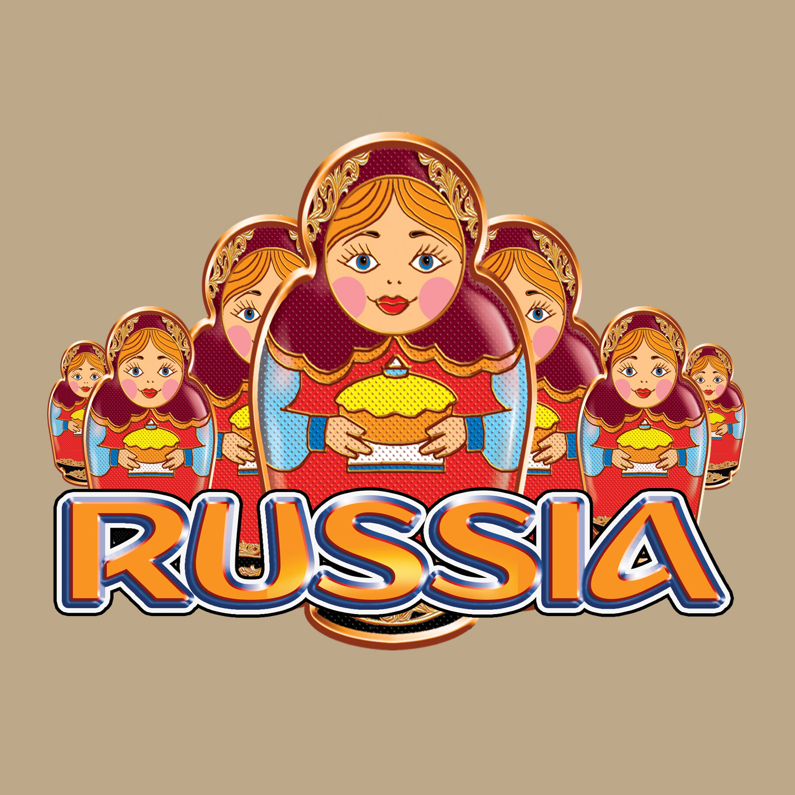 Трендовая хлопковая футболка Россия 