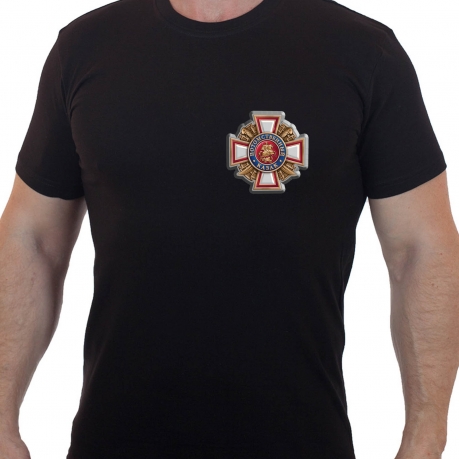 Мужская футболка с термотрансфером "Потомственный казак" 