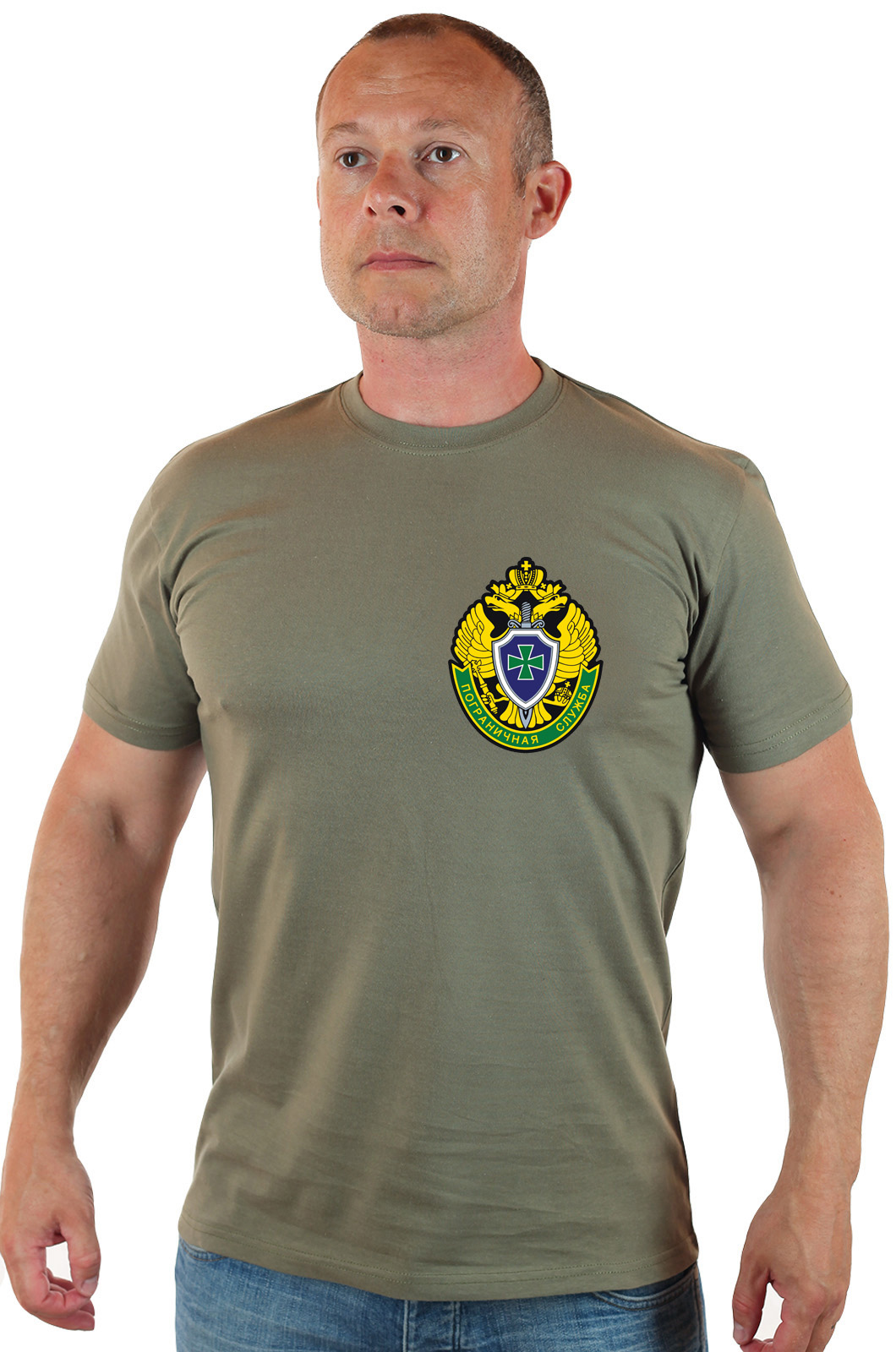 Крутая милитари футболка "Пограничная служба" 