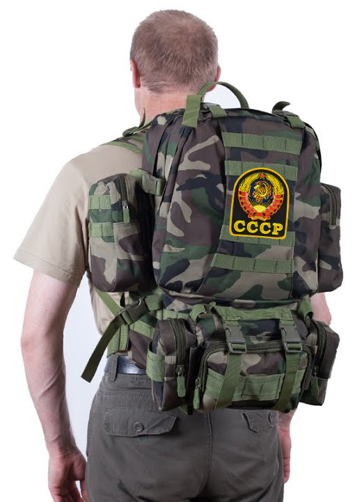 Тактический рюкзак US Assault французский камуфляж с эмблемой СССР 