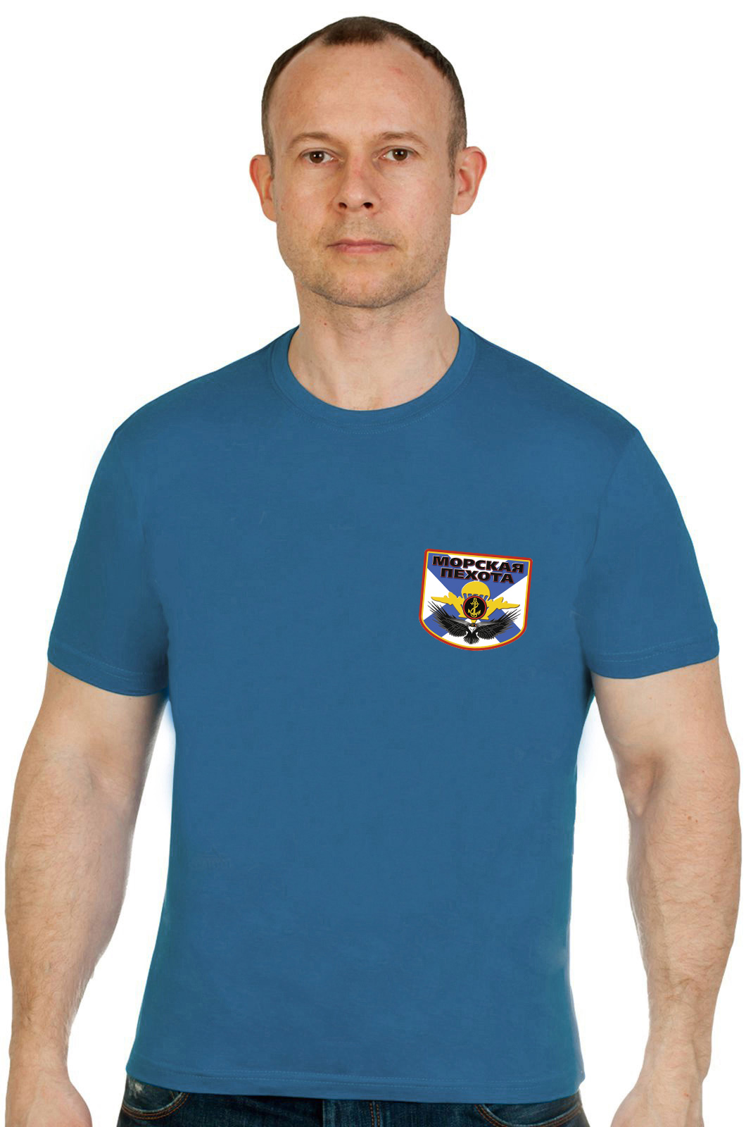 Синяя футболка Морской пехоты 