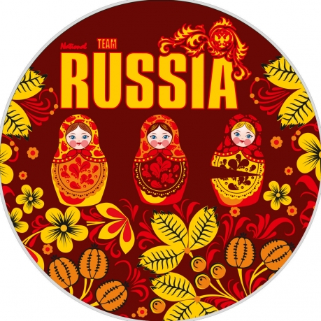 Наклейка RUSSIA «Матрёшки» 
