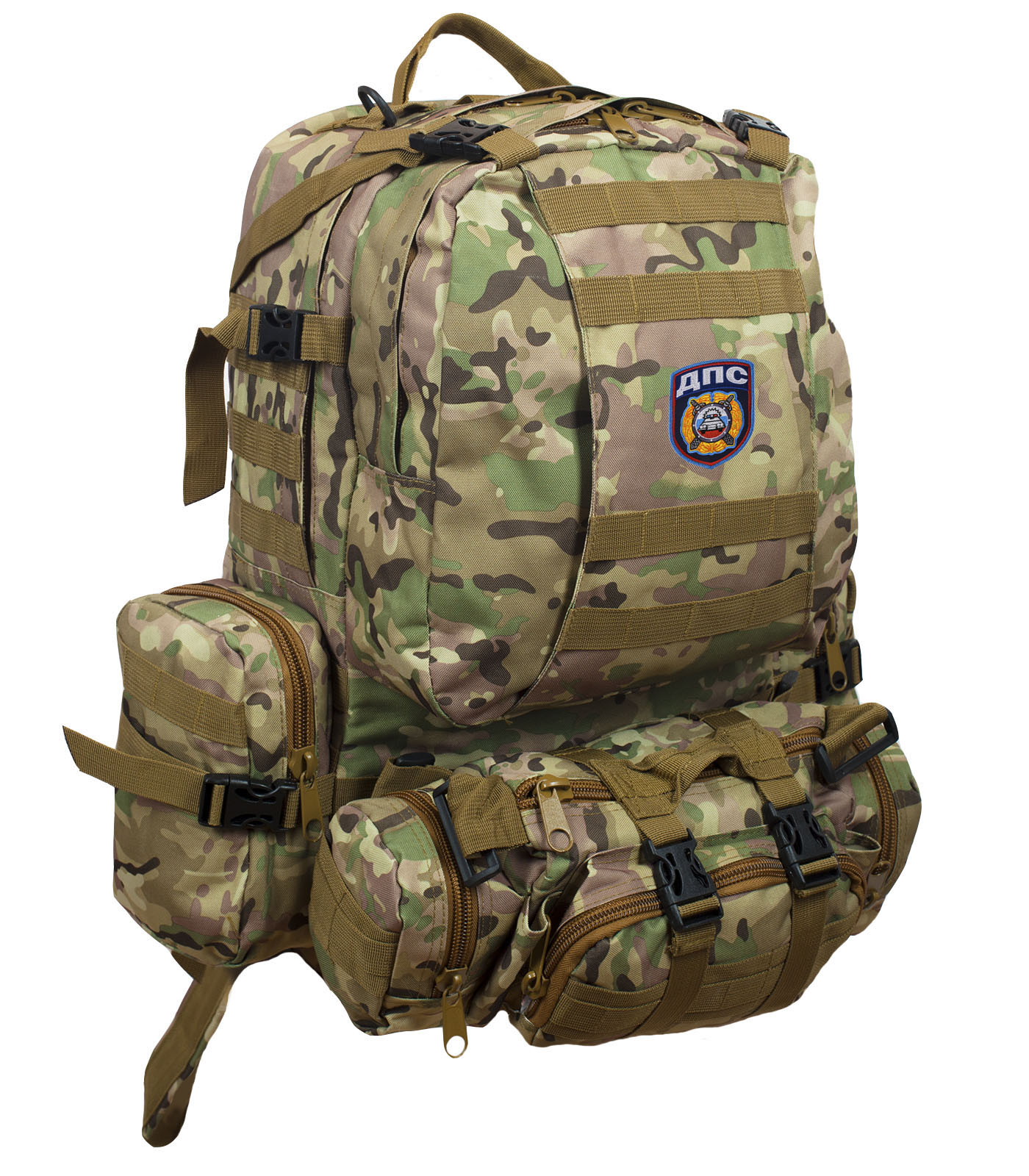 Функциональный армейский рюкзак с нашивкой ДПС 