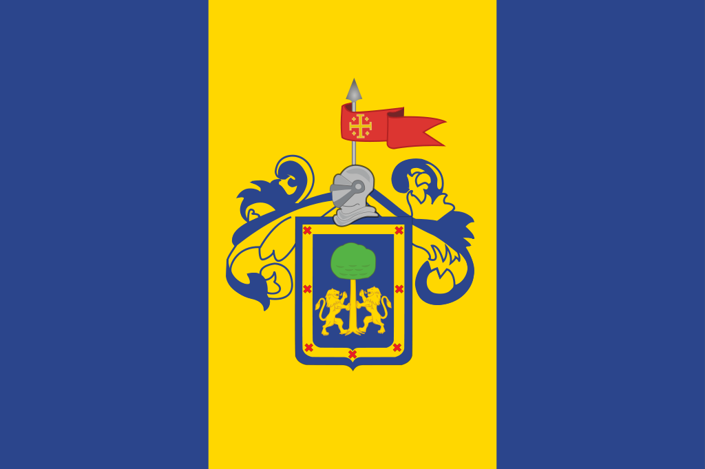 Флаг города Гвадалахара, Мексика