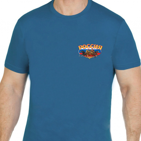 Современная футболка с яркой символикой «Тройка». 