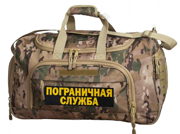 Армейская тревожная сумка 08032B Multicam с нашивкой ПС 