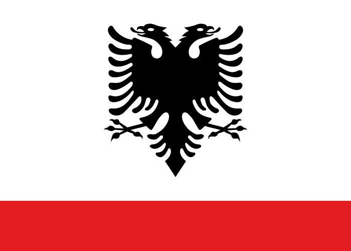 Флаг ВМС (военно-морские силы) Албании