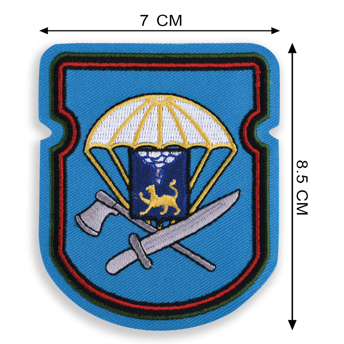 Нашивка нарукавная "656-й отдельный инженерно-сапёрный батальон 76-ой ДШД" 