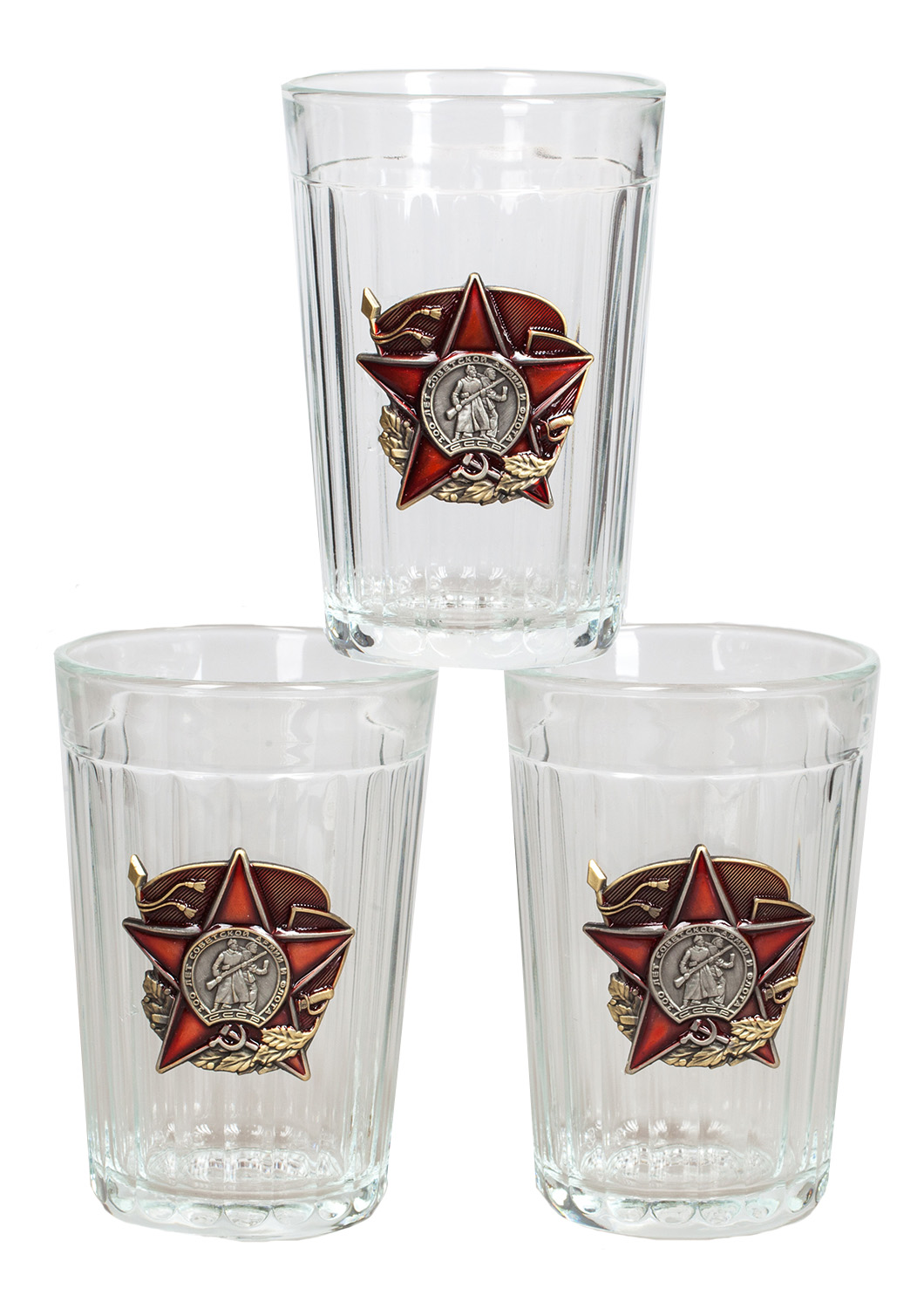 Подарочный набор стаканов "Красная Армия" 