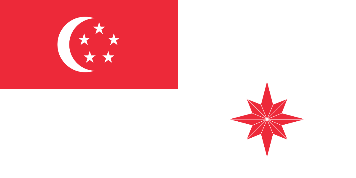 Флаг ВМС (военно-морские силы) Сингапура