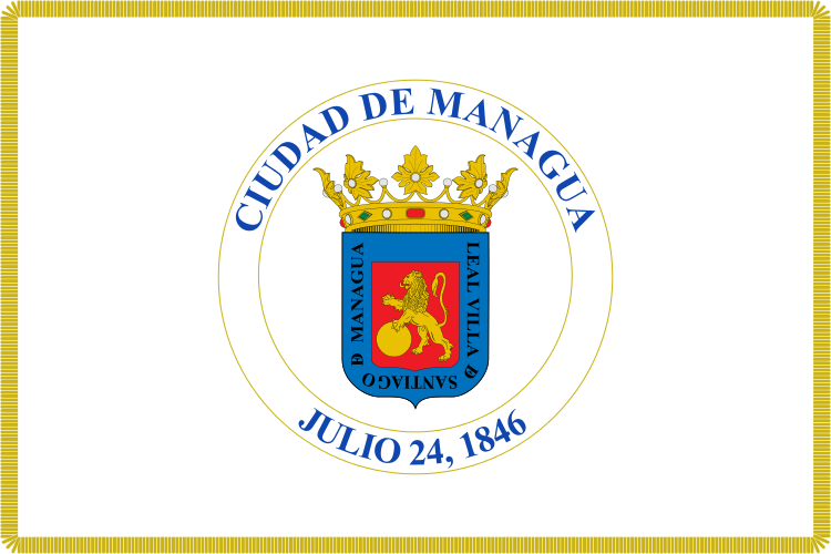 Флаг города Манагуа, Никарагуа