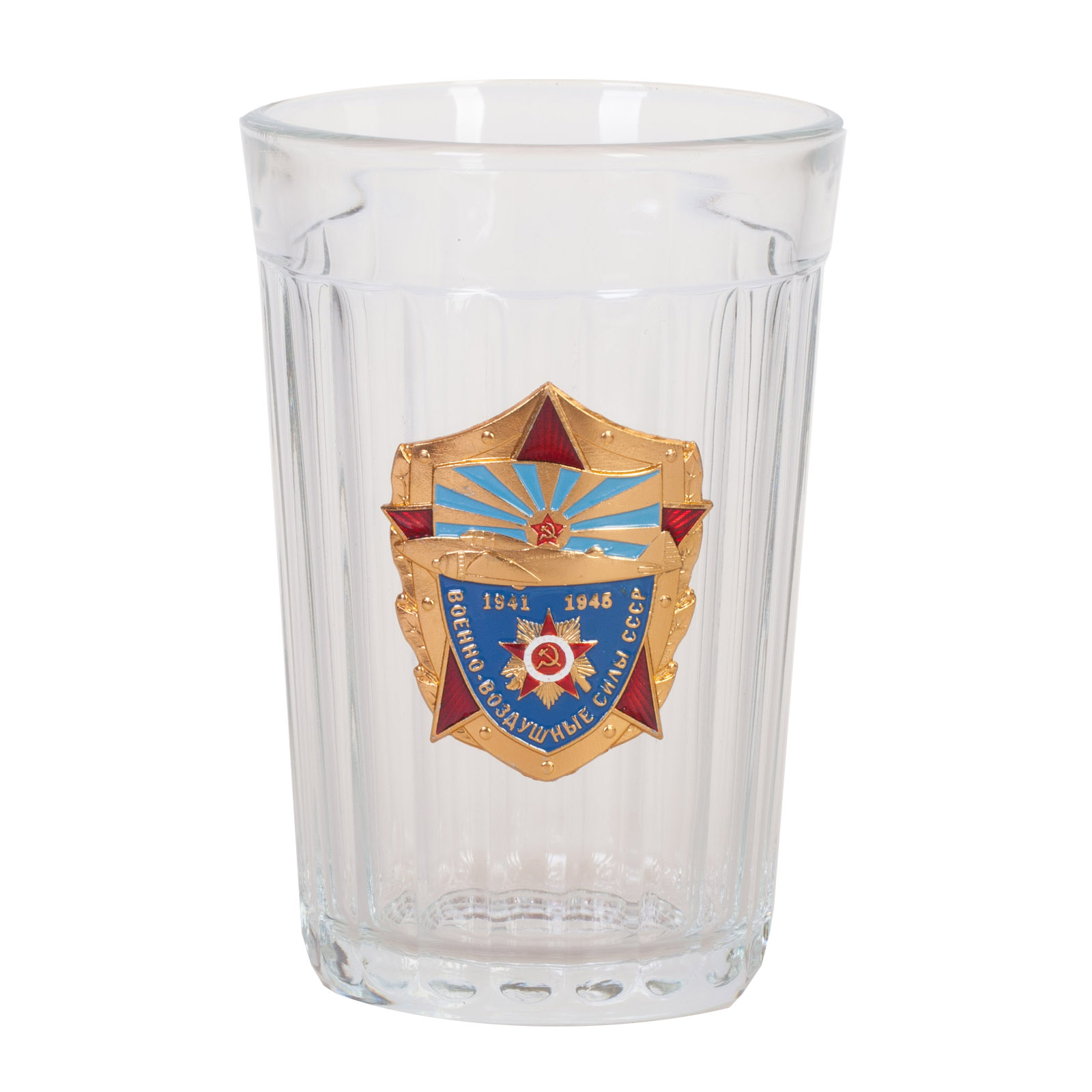 Гранёный стакан с накладкой "ВВС СССР" 