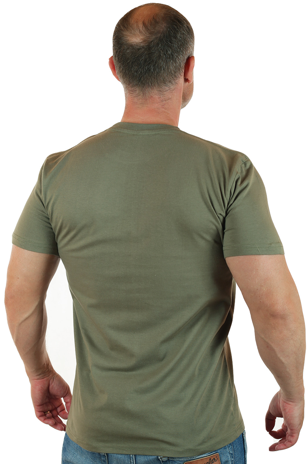 Оливковая футболка с эмблемой Военной Разведки. 