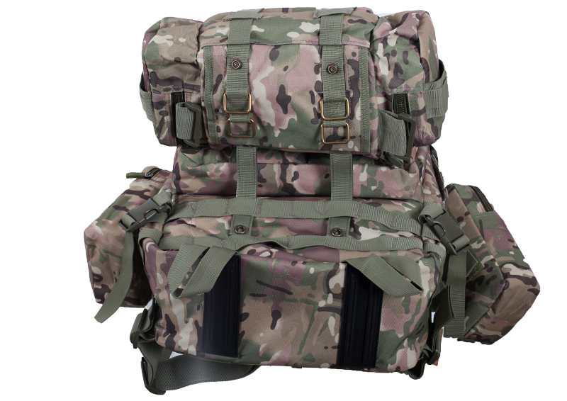 Надежный камуфляжный рюкзак с нашивкой Потомственный Казак (35-40 л) 