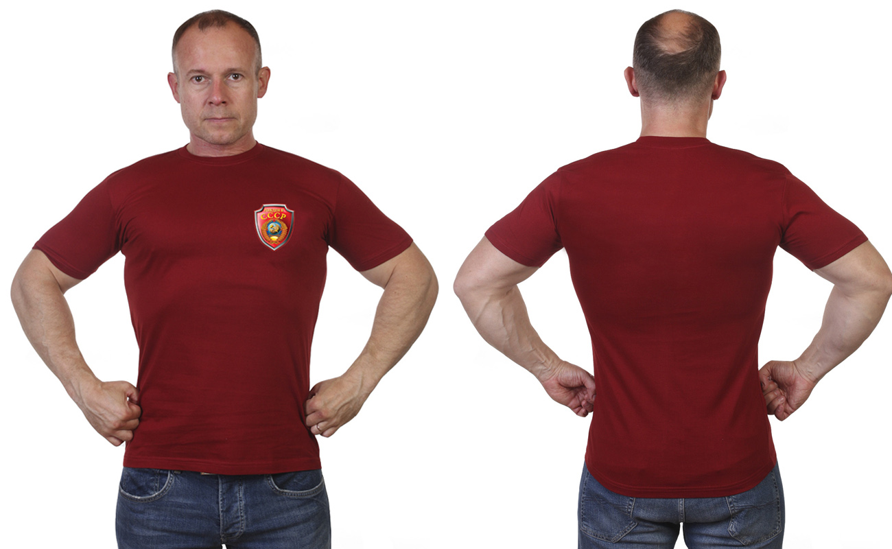 Краповая мужская футболка СССР 