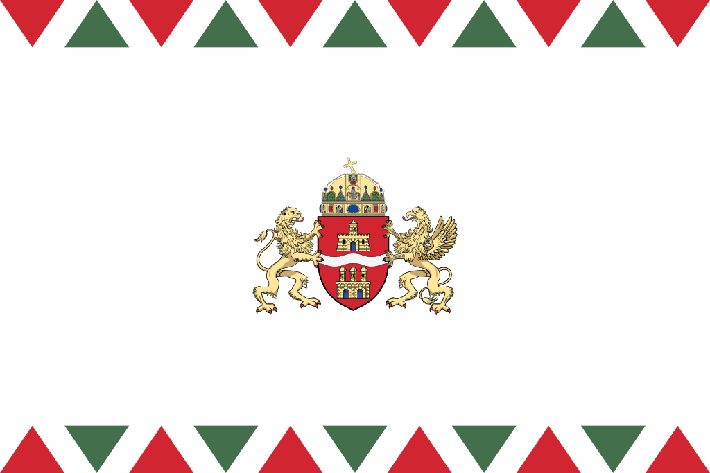 Флаг города Будапешт, Венгрия