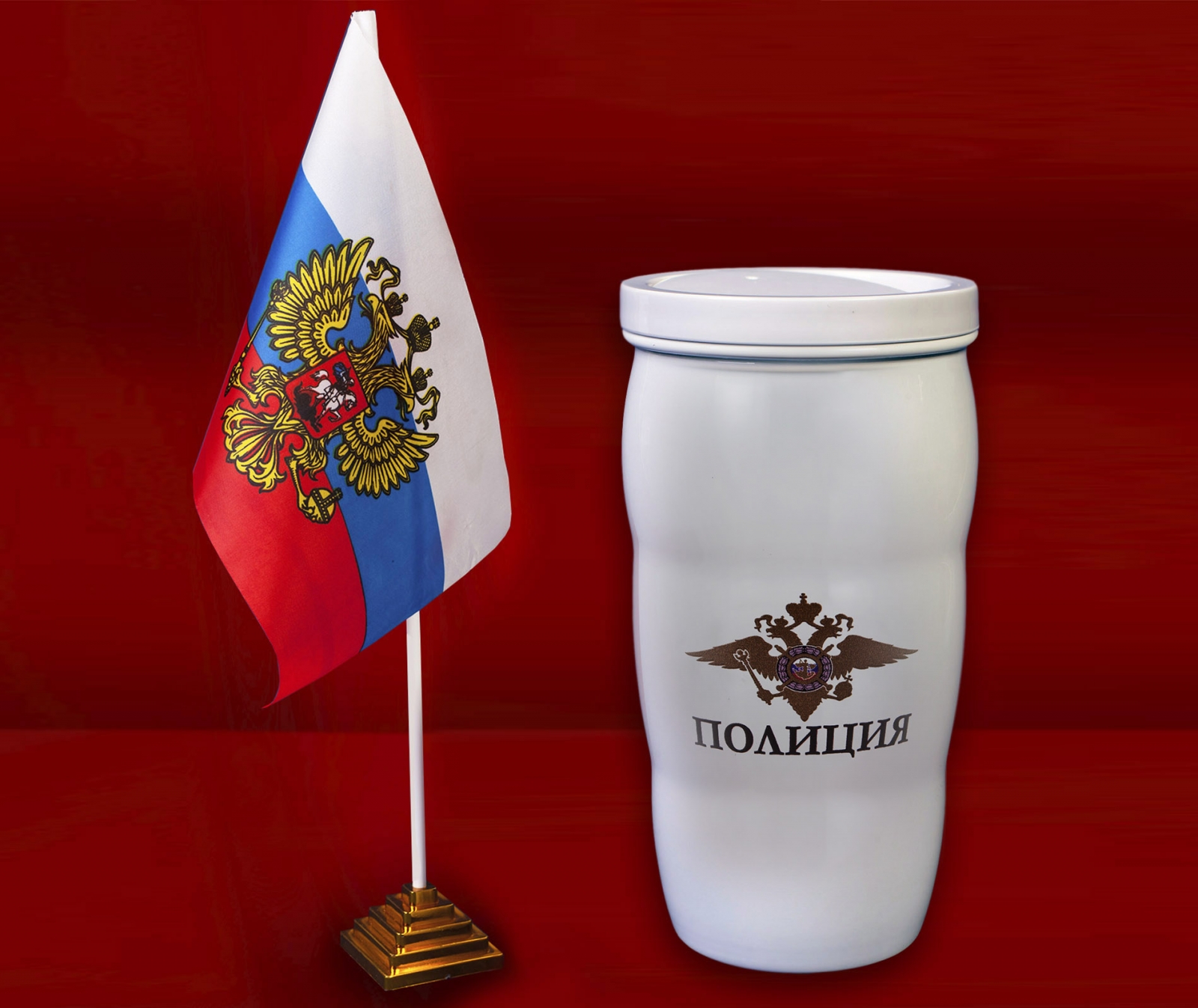Чашка-термос как у Путина «Полиция» 