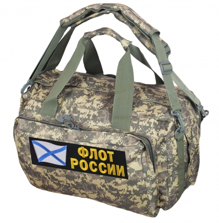 Камуфляжная заплечная сумка с нашивкой Флот России 