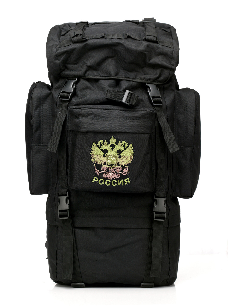 Многодневный удобный рюкзак с нашивкой Герб России 