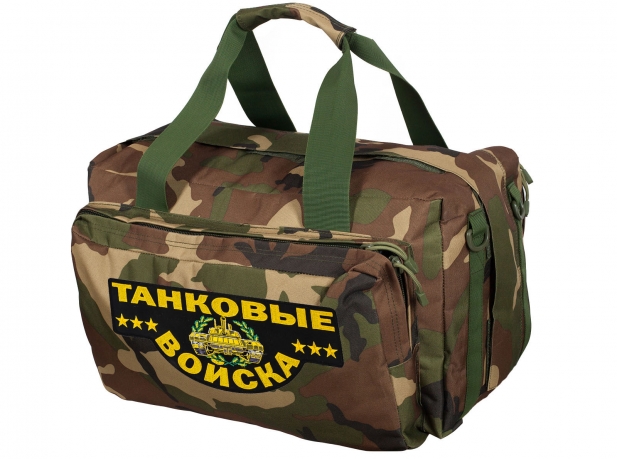 Военная дорожная сумка с нашивкой Танковые Войска 