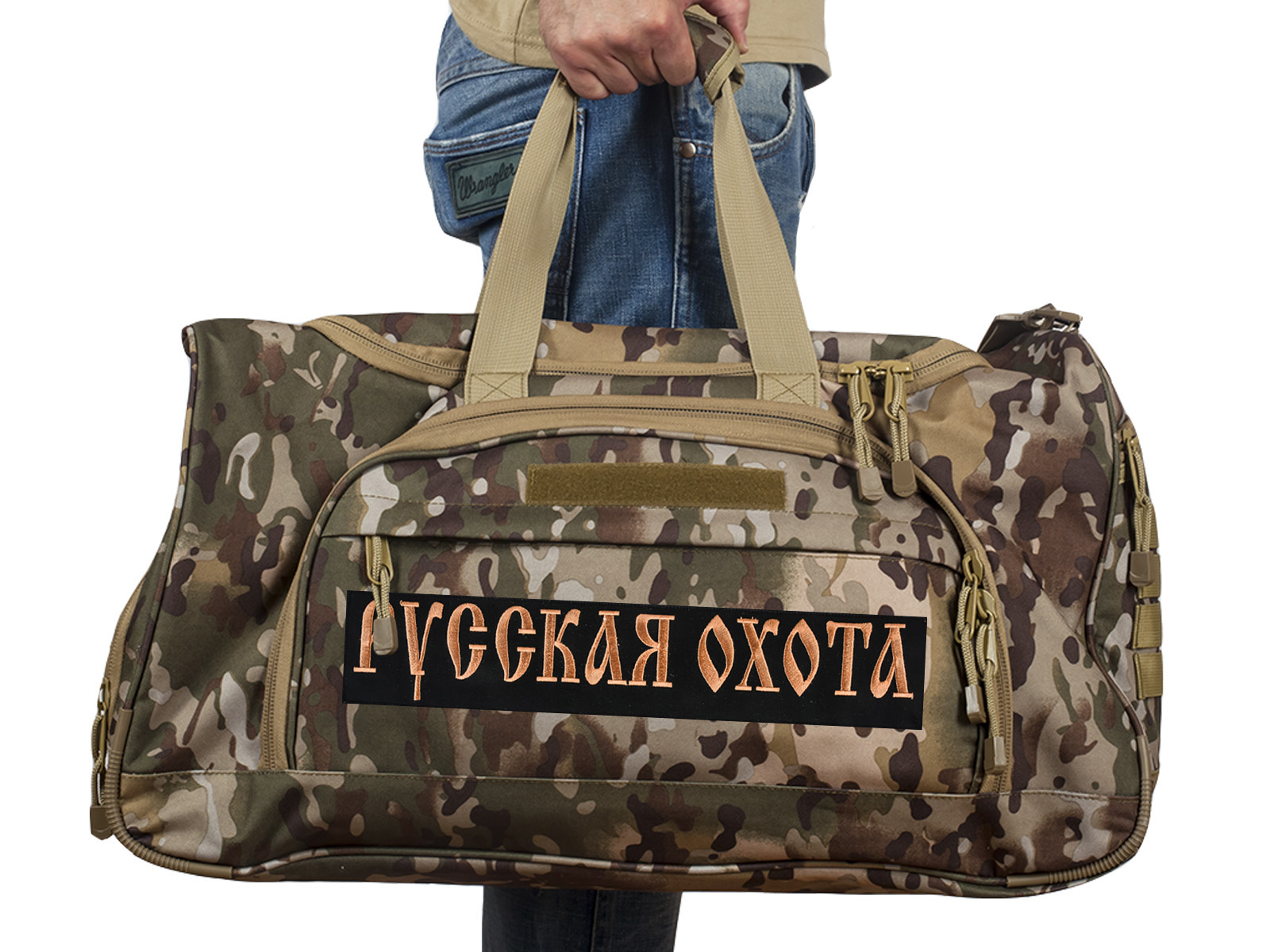 Мужская военная сумка Русская Охота, код 08032B 