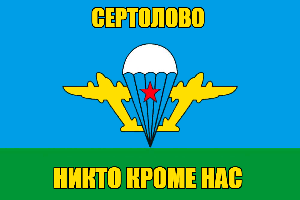 Флаг ВДВ Сертолово