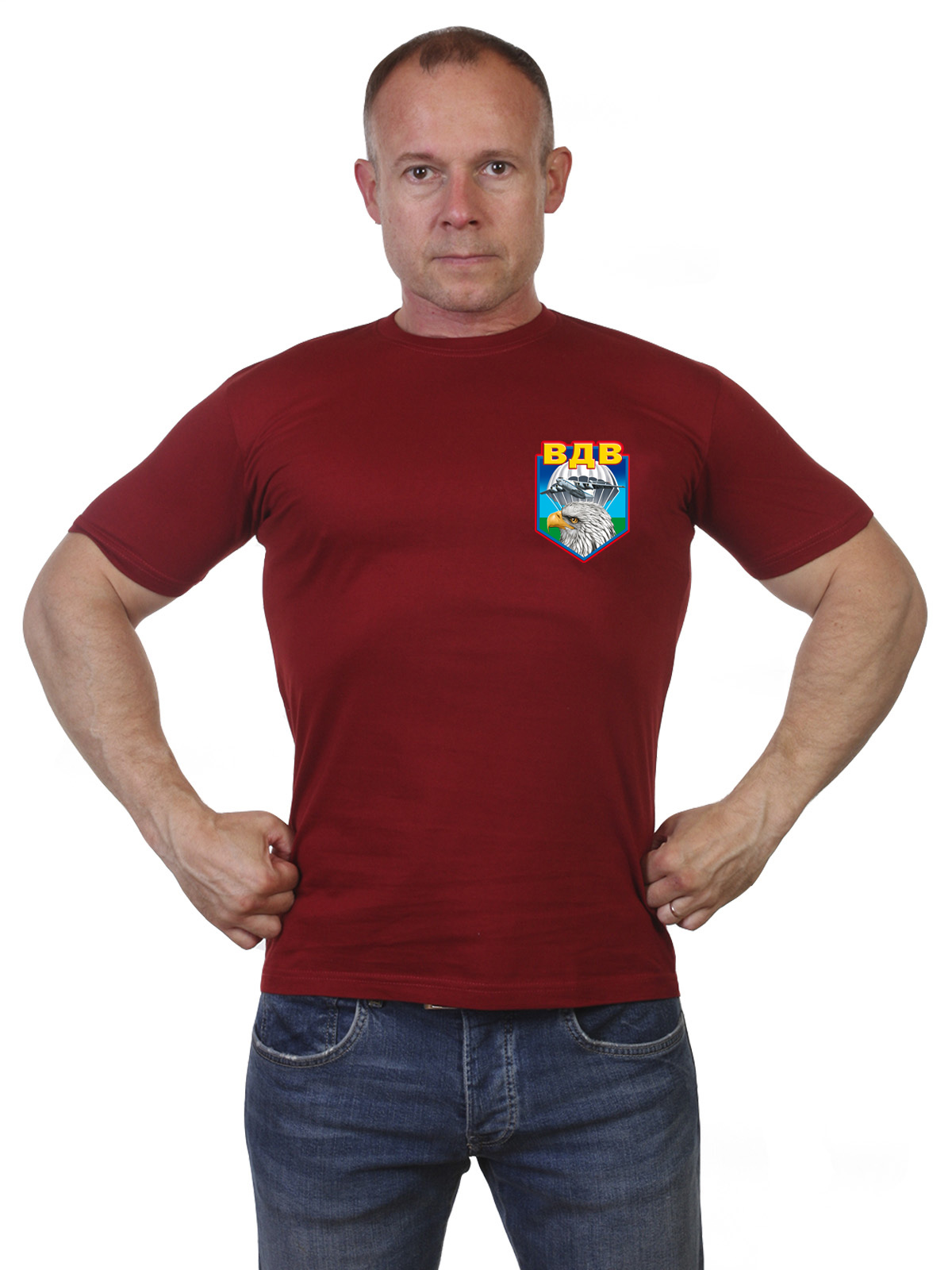 Краповая футболка ВДВ с головой орла 
